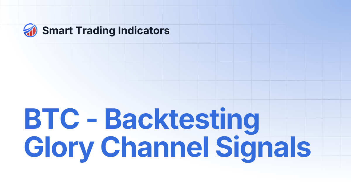 BTC - Backtesting Glory Channel Signals | Smart Trading Indicators
